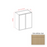 Slim Shaker Style Wood White Oak Wall Cabinet White Oak 1