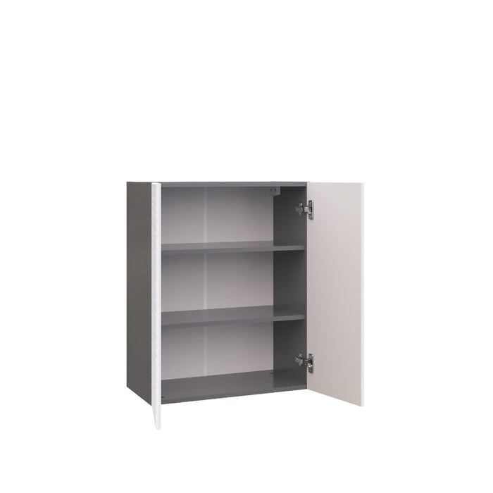 Wallkitchens Wood White Glossy Wall Cabinet White Glossy 2