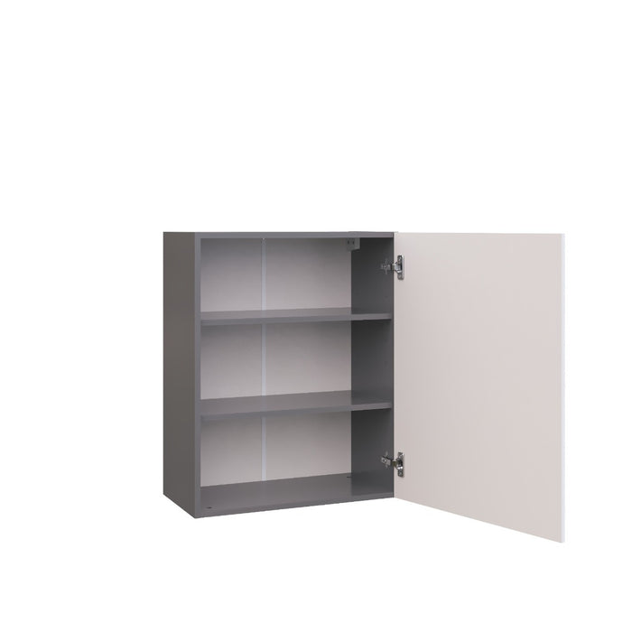 Wallkitchens Wood White Glossy Wall Cabinet White Glossy 2