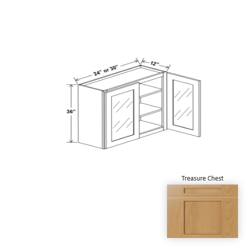 Charm Wood Treasure Chest Wall Cabinet Treasure Chest 1