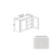 Double Shaker Style Wood Dove White Wall Cabinet Dove White 1
