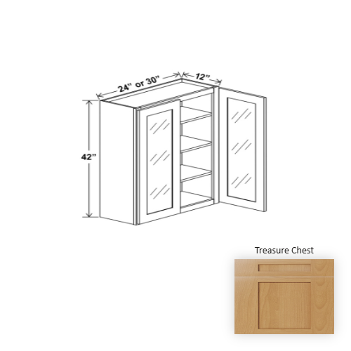 Charm Wood Treasure Chest Wall Cabinet Treasure Chest 1
