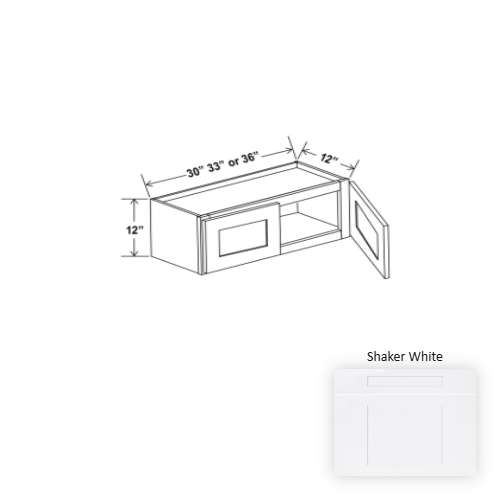Essential Wood Shaker White Wall Cabinet Shaker White 1