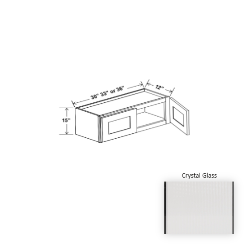 Frameless European Style Wood Crystal Glass Wall Cabinet Crystal Glass 1
