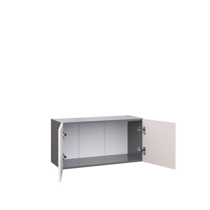 Wallkitchens Wood White Glossy Wall Cabinet White Glossy 2