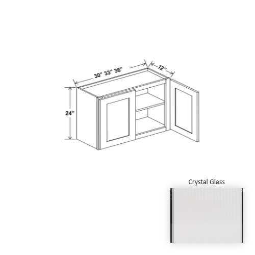 Frameless European Style Wood Crystal Glass Wall Cabinet Crystal Glass 1