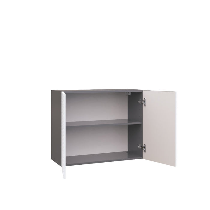 Wallkitchens Wood White Glossy Wall Cabinet White Glossy 2