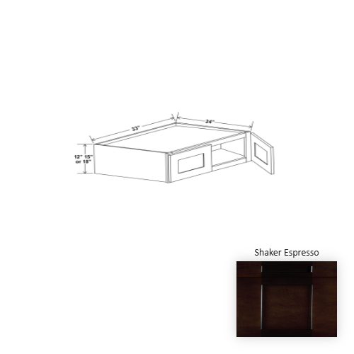Essential Wood Shaker Espresso Wall Cabinet Shaker Espresso 1