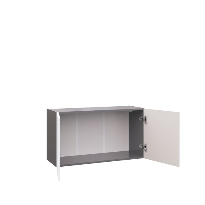 Wallkitchens Wood White Glossy Wall Cabinet White Glossy 2