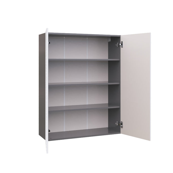 Wallkitchens Wood White Glossy Wall Cabinet White Glossy 2