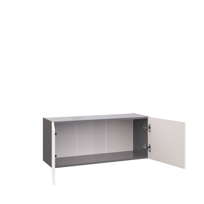 Wallkitchens Wood White Glossy Wall Cabinet White Glossy 2