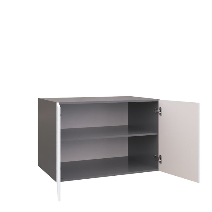 Wallkitchens Wood White Glossy Wall Cabinet White Glossy 2