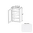 Essential Wood Shaker White Wall Cabinet Shaker White 1