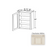 Classic Style Wood Charleston White Wall Cabinet Charleston White 1