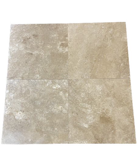 Walnut Light Filled & Honed Travertine Tile - 18" x 18" x 1/2"