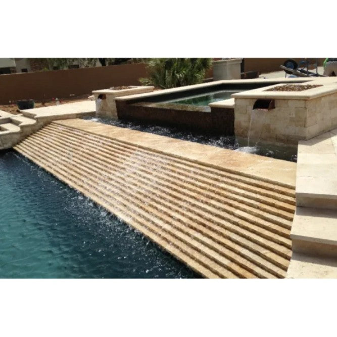 Walnut Travertine Pool Coping Tumbled 5