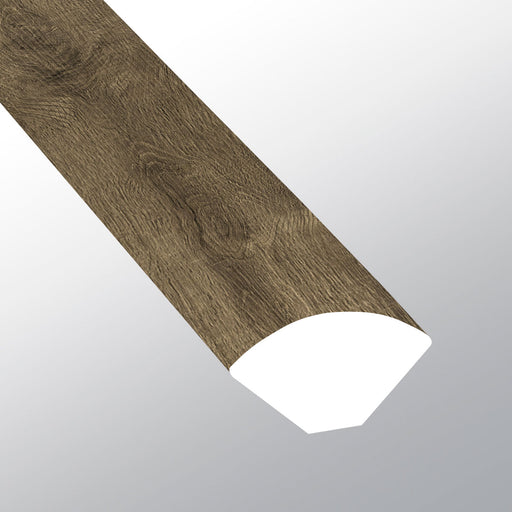 XL Prescott Walnut Waves Luxury Vinyl Moulding / Trim - 0.64" x 94" Quarter Round