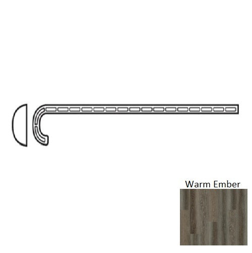 Colebrook Vinyl Warm Ember Cwarm Stair Tread  Urethane 1