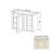 Classic Style Wood Charleston White Wall Cabinet Charleston White 1
