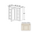Classic Style Wood Charleston White Wall Cabinet Charleston White 1