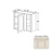 Classic Style Wood Charleston White Wall Cabinet Charleston White 1