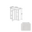 Double Shaker Style Wood Dove White Wall Cabinet Dove White 1