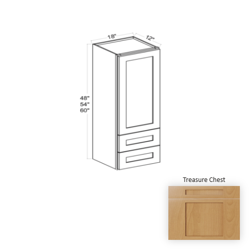 Charm Wood Treasure Chest Wall Cabinet Treasure Chest 1