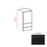Slim Shaker Style Wood Iron Black Wall Cabinet Iron Black 1