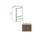 Slim Shaker Style Wood Amber Oak Wall Cabinet Slim Amber Oak 1