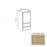 Slim Shaker Style Wood White Oak Wall Cabinet White Oak 1