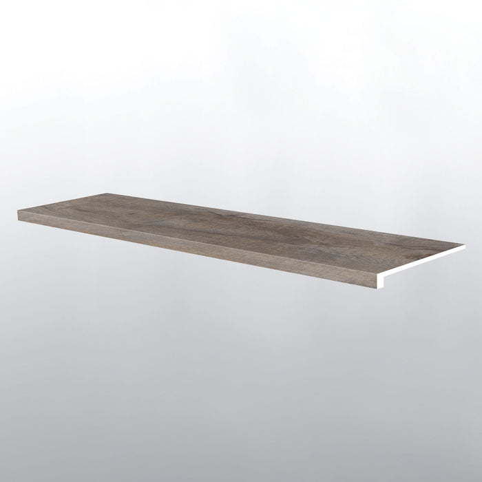 XL Prescott Weathered Brina Luxury Vinyl Moulding / Trim - 12" x 47.25" Stair Tread Eased Edge