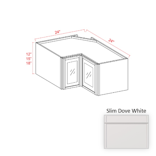 Slim Shaker Style Wood Dove White Wall Cabinet Dove White 1