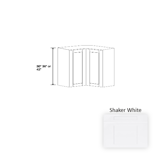Essential Wood Shaker White Wall Cabinet Shaker White 1