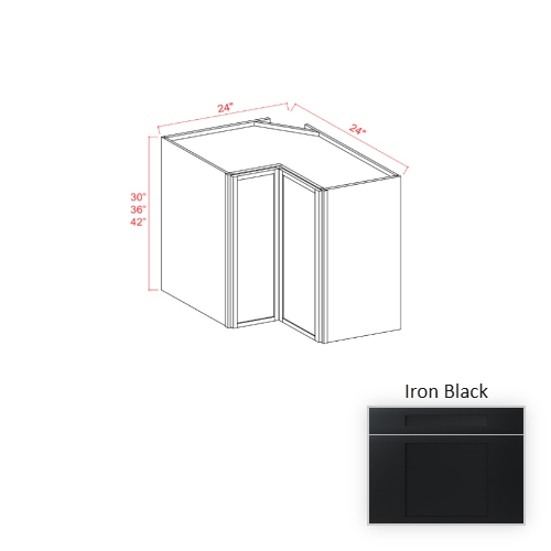 Slim Shaker Style Wood Iron Black Wall Cabinet Iron Black 1