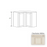 Classic Style Wood Charleston White Wall Cabinet Charleston White 1