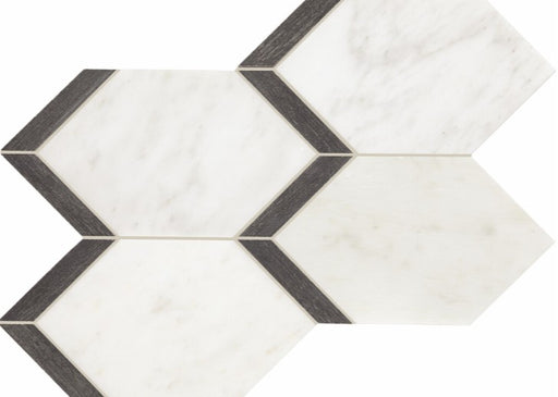 Castellina Mixed White & Midnight Grey CT68 Mosaic Polished 1