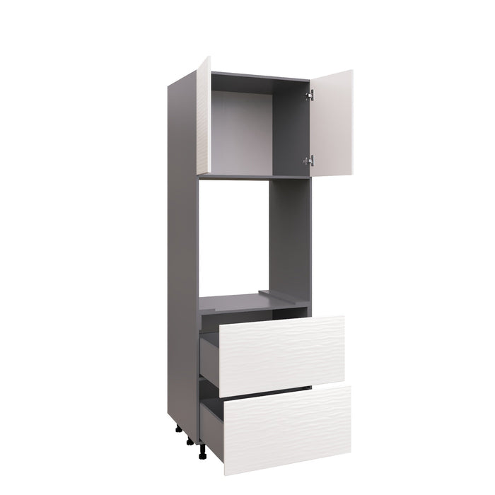 Wallkitchens Wood White Glossy Oven Cabinet White Glossy 3