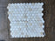 White Cross Cut Onyx Mosaic - 2" Hexagon Polished