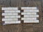 White Pearl Marble Mosaic - Polished 2" x 4" Beveled Brick