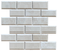 White Pearl Marble Mosaic - 2" x 4" Beveled Brick Polished