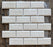 Polished White Pearl Marble Mosaic - 2" x 4" Beveled Brick