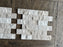 Split Face White Pearl Marble Mosaic - 2" x 4" Brick