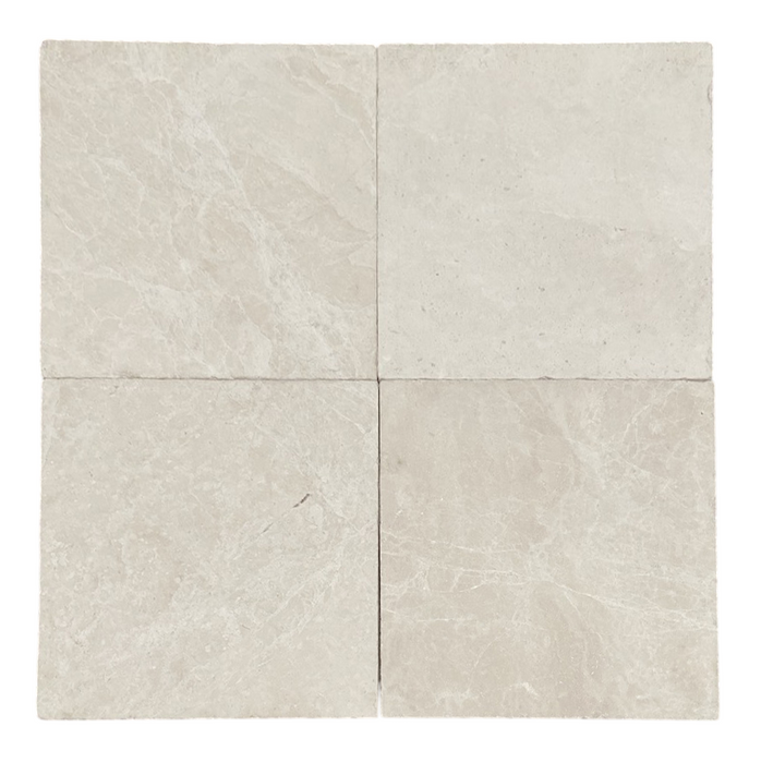 Full Tile Sample - White Pearl Marble Tile - 12" x 12" x 3/8" Tumbled