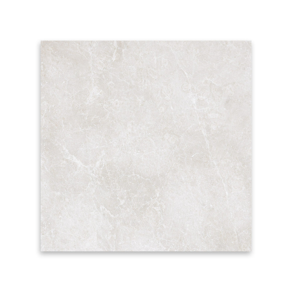 White Pearl Tumbled Marble Tile - 12" x 12" x 3/8"