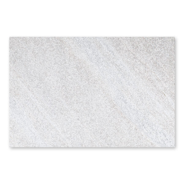 Full Tile Sample - White Quartzite Tile - 16" x 24" x 3 CM Flamed & Brushed