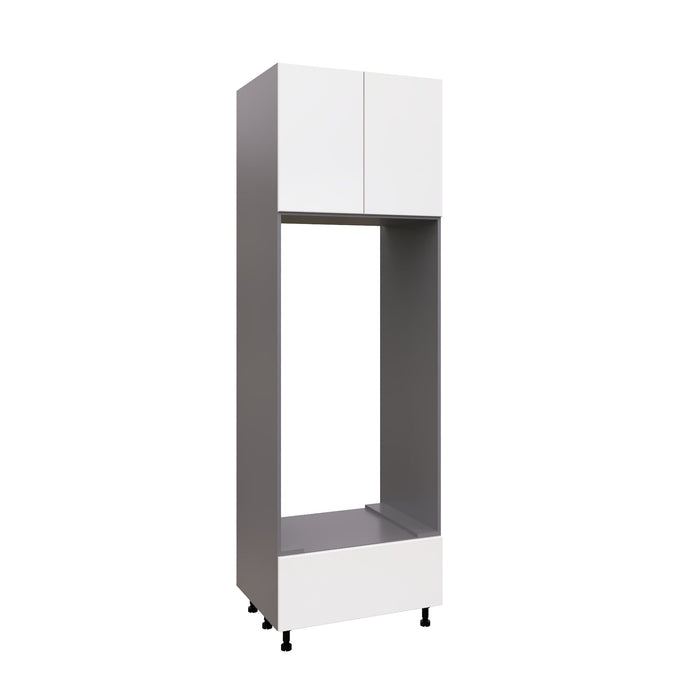 Wallkitchens Wood White Glossy Oven Cabinet White Glossy 1