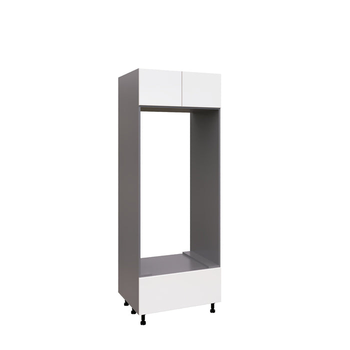Wallkitchens Wood White Glossy Oven Cabinet White Glossy 1
