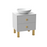 Dune Wood White Matte Bathroom Vanity White Matte 1