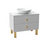 Dune Wood White Matte Bathroom Vanity White Matte 1