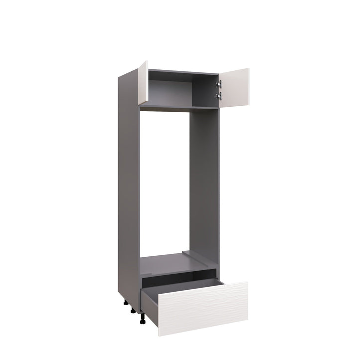 Wallkitchens Wood White Glossy Oven Cabinet White Glossy 2